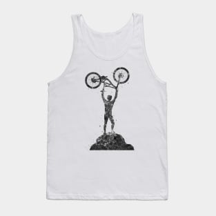 Mountain bike black and white Tank Top